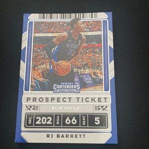 Rj Barrett - 2020 Panini contenders draft picks #12